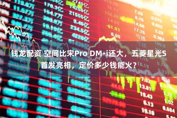 钱龙配资 空间比宋Pro DM-i还大，五菱星光S首发亮相，定价多少钱能火？