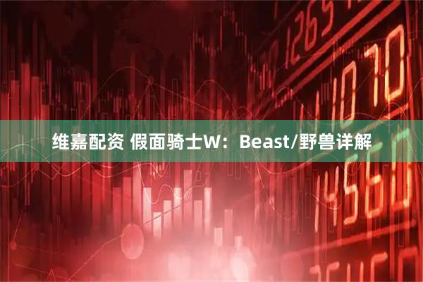 维嘉配资 假面骑士W：Beast/野兽详解